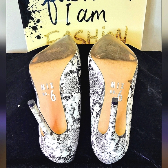 Mix No. 6 Snakeskin High Heel Pumps - Picture 12 of 16